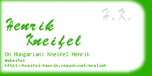 henrik kneifel business card